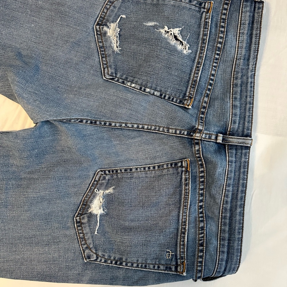 rag & bone Light Blue Distressed Boyfriend Jeans - Picture 8 of 8